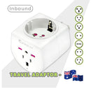 Sansai Universal Travel Adaptor 10A 240V 2400W 50Hz compatible for UK/USA/China/Japan/Italy and more other countries travel in Australia & New Zealand