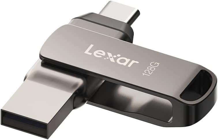 Lexar D400 32GB JumpDrive BL Titanium USB 3.1 Type-C, up to 100MB/s read transfer content between your USB Type-CTM and Type-A devices.