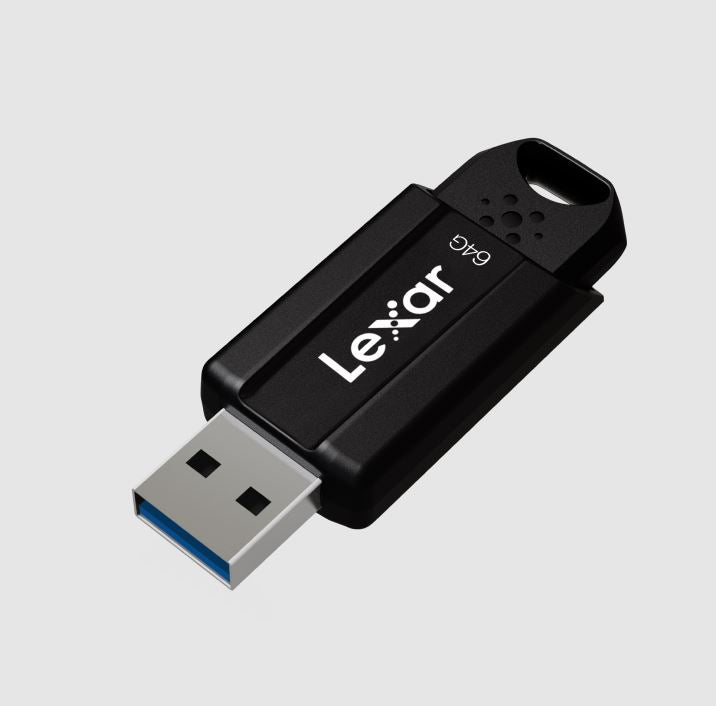 Lexar S80 64GB JumpDrive� USB 3.1 Flash Drive, up to 150MB/s read  quickly transfer a 3GB 4K movie clip in less than 1 minute, compared to the 4 minut