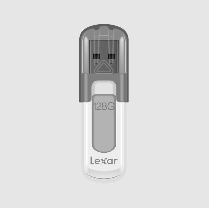 Lexar V100 128GB JumpDrive� USB3.0 Flash Drivee, up to 100MB/s read allows you to quickly and easily store and transfer your favorite photos, videos