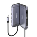 mbeat® Elite X9 9-in-1 Multifunction USB-C Docking Station 1x HDMI, 1x VGA 1x USB-C Power Delivery 100W, 3x USB 3.0, MicroSD/SD Card, 1x RJ45