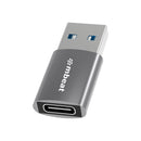 mbeat® Elite USB 3.0 (Male) to USB-C (Female) Adapter -  Converts USB-C device to Any Computers, Laptops with USB-A port, USB 3.0 5Gbps - Space Grey