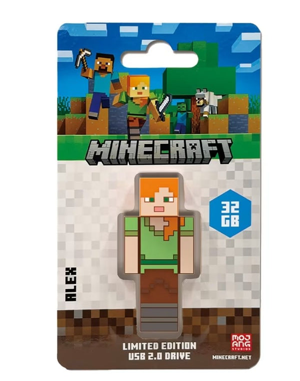 Verbatim Minecraft Collector s Edition USB Flash Drive - 32GB - Alex Retail Pack