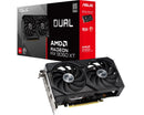 ASUS AMD Radeon Dual RX9060XT RX 9060 XT,  8G GDDR6 128-bit, 2.5 Slot, Axial-Tech Fans, Dual BIOS, PCI Express 5.0