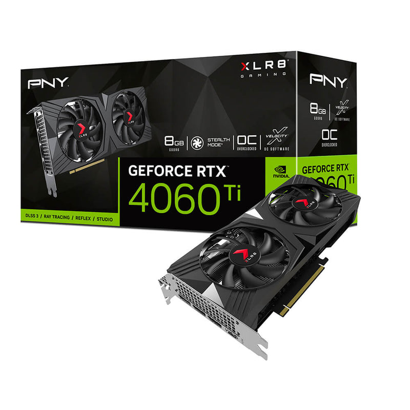 PNY GeForce RTXâ„¢ 4060 Ti 8GB VERTOâ„¢ Dual Fan DLSS 3 -OC Version