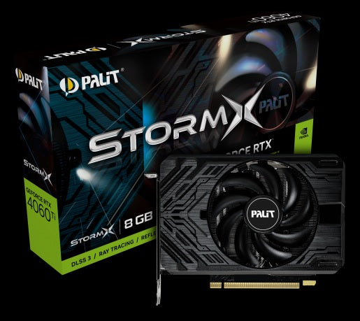 PALIT RTX4060Ti STORMX SINGLE FAN 8GB GDDR6 128bit 3-DP HDMI