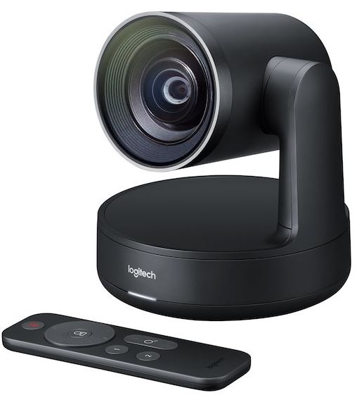 Logitech Rally 4K Premium PTZ Color Camera Video Audio Conferencing Automatic Control Pan/Tilt/Zoom 90Â° 15X HD Zoom 13 Megapixel 60fps Autofocus